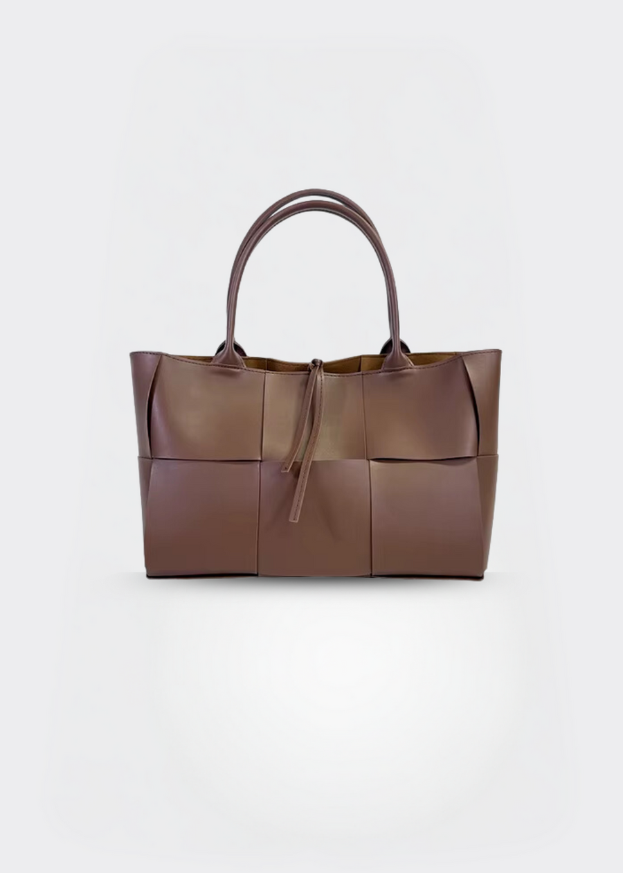 Handtasche Damen – Echt Leder Tasche – Geflochten Design
