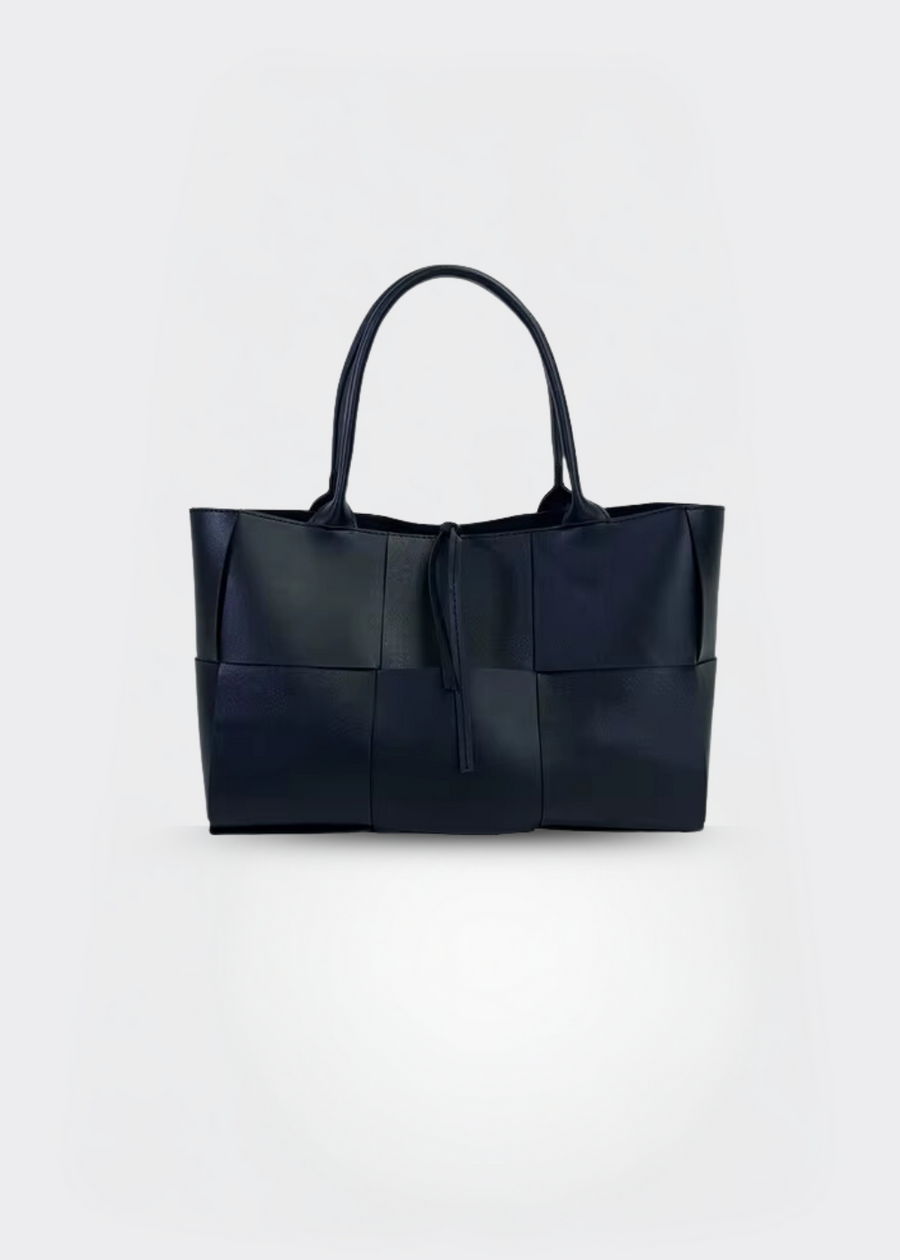 Handtasche Damen – Echt Leder Tasche – Geflochten Design
