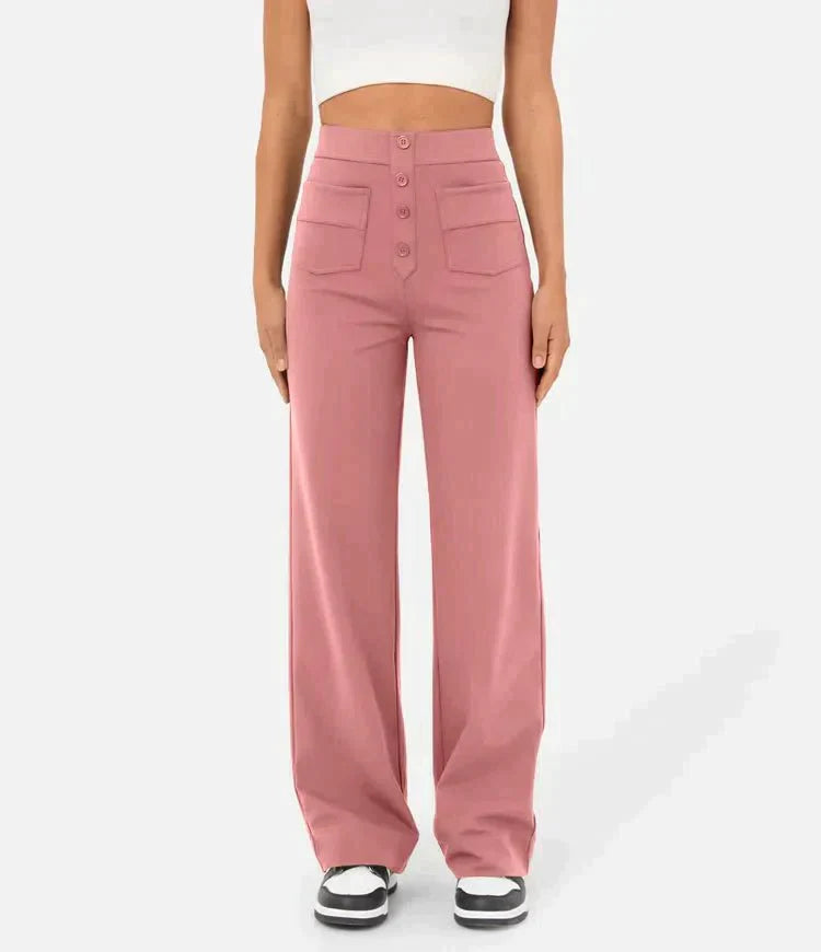 ComfortRise | Elastische Freizeithose mit hohem Bund