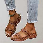 Heidi-Mode | Bequeme Orthopädische Slip-On-Sandalen für Damen