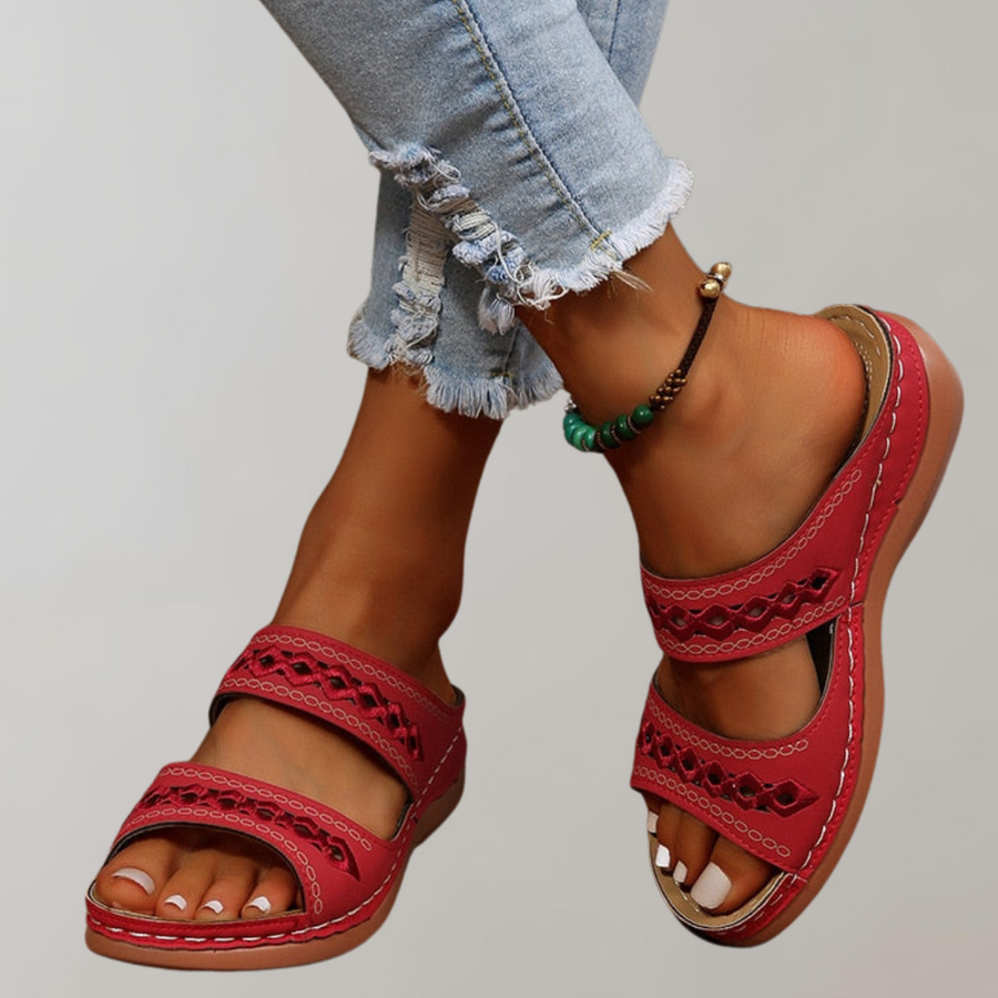Heidi-Mode | Bequeme Orthopädische Slip-On-Sandalen für Damen