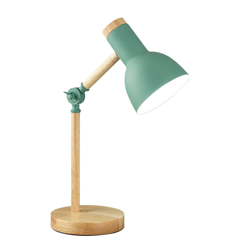 Skandinavische Tischlampe – Minimalistisches Design mit Holzdetails