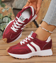 Halima – Bequeme Retro-Turnschuh Mit Schnürung