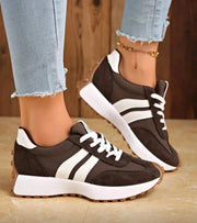 Halima – Bequeme Retro-Turnschuh Mit Schnürung