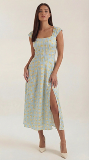 Vestito midi Dahlia | Elegante abito estivo per occasioni speciali