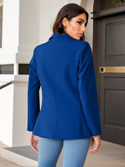 Damen Blazer Suede-Look Maßgeschneidert