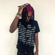 Kurzarm T Shirt Herren | Oversized Allover-Print im Streetwear-Stil