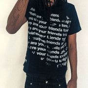 Kurzarm T Shirt Herren | Oversized Allover-Print im Streetwear-Stil