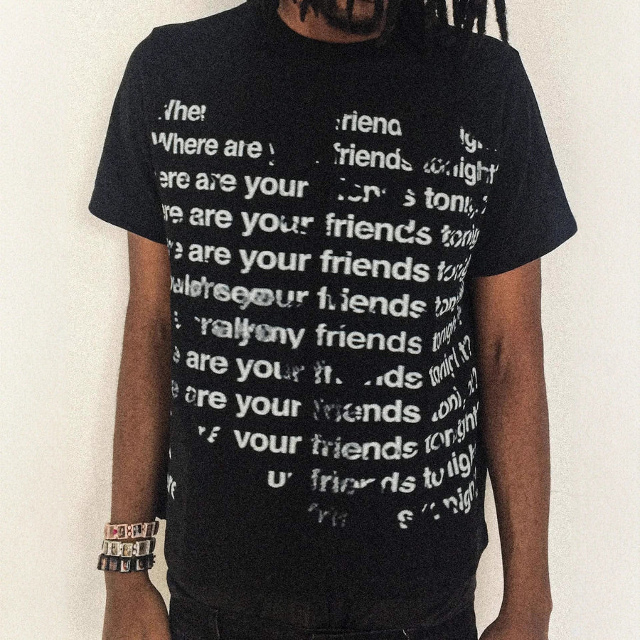 Kurzarm T Shirt Herren | Oversized Allover-Print im Streetwear-Stil