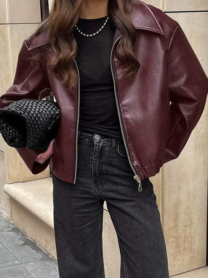 Damen Jacke Hochwertiges Gewebe Klassischer Stil