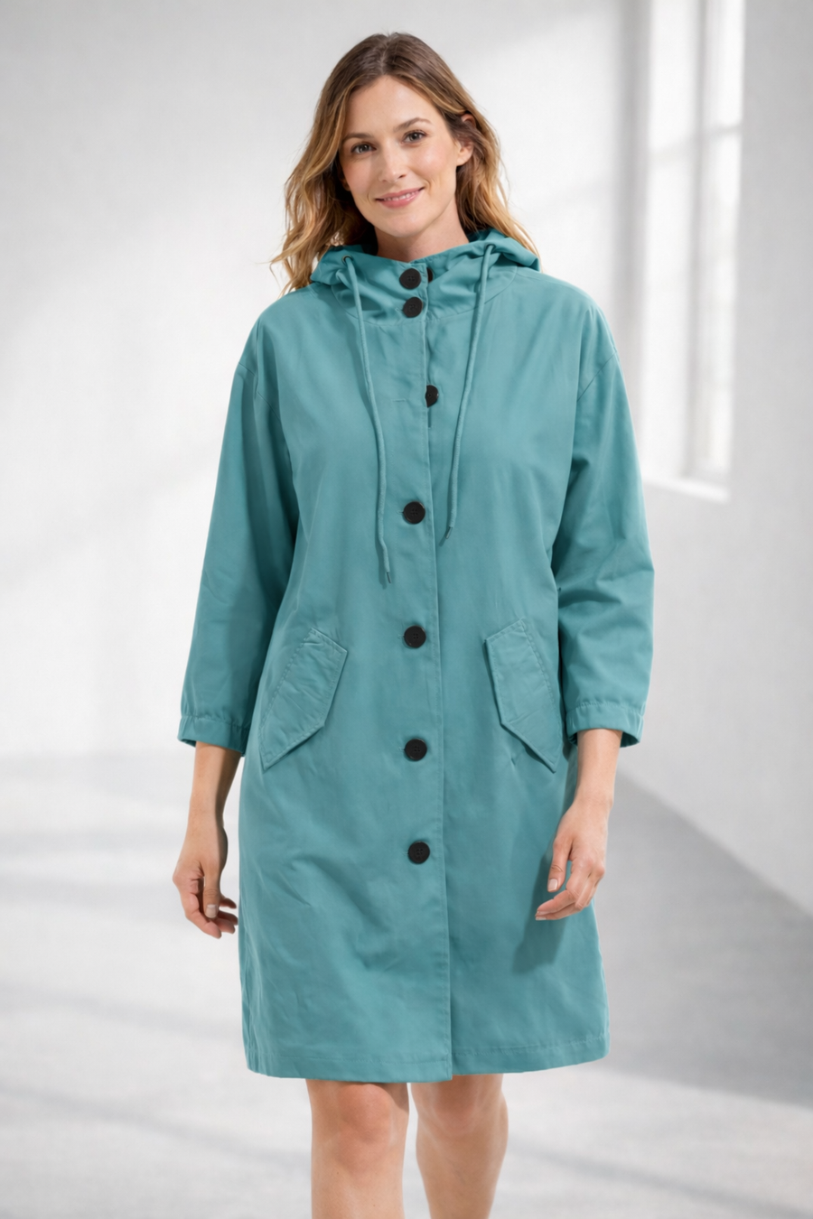Felpa con cappuccio da donna | Giacca casual di media lunghezza