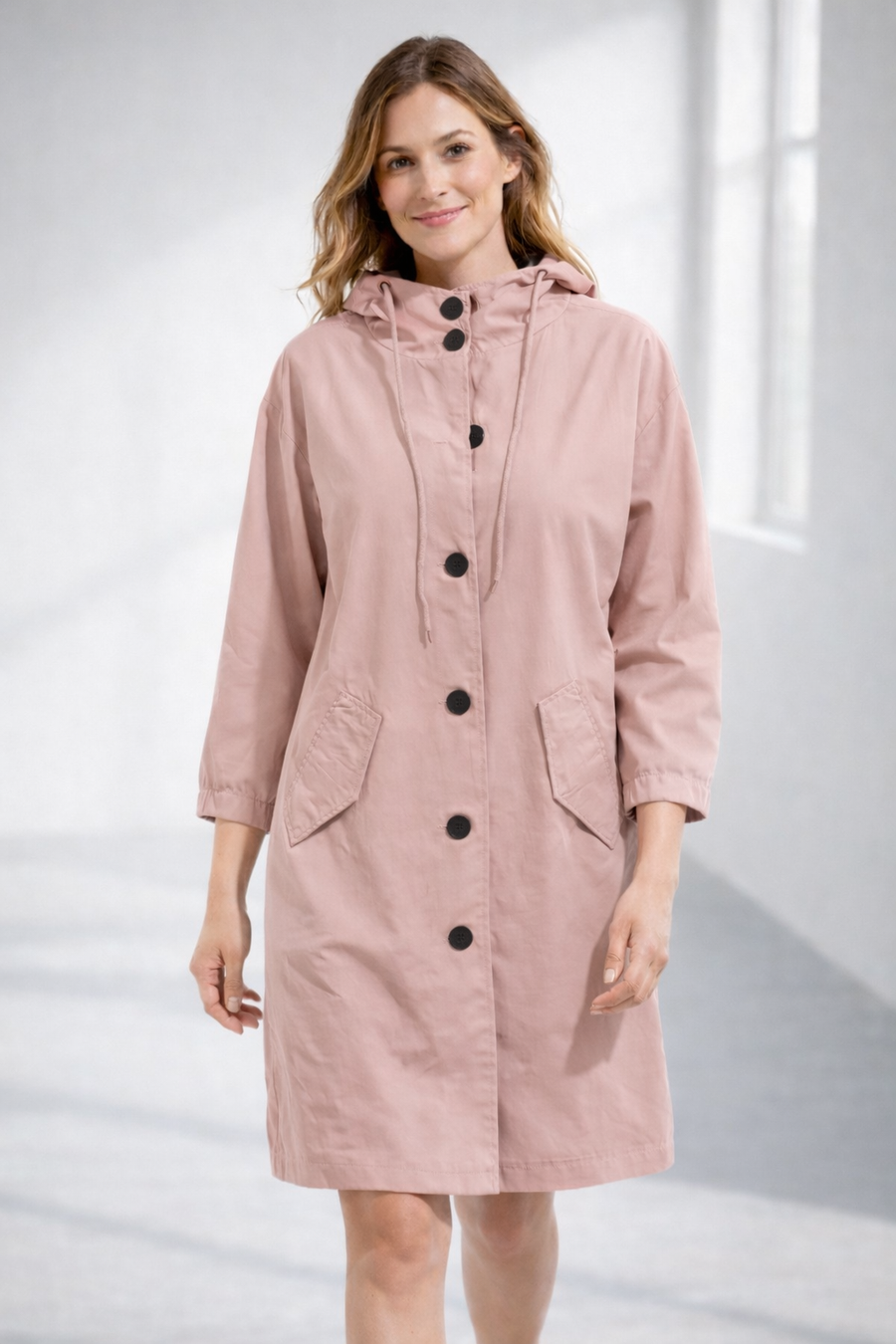 Felpa con cappuccio da donna | Giacca casual di media lunghezza