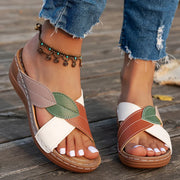 Sandali con zeppa da donna | Scarpe slip-on traspiranti