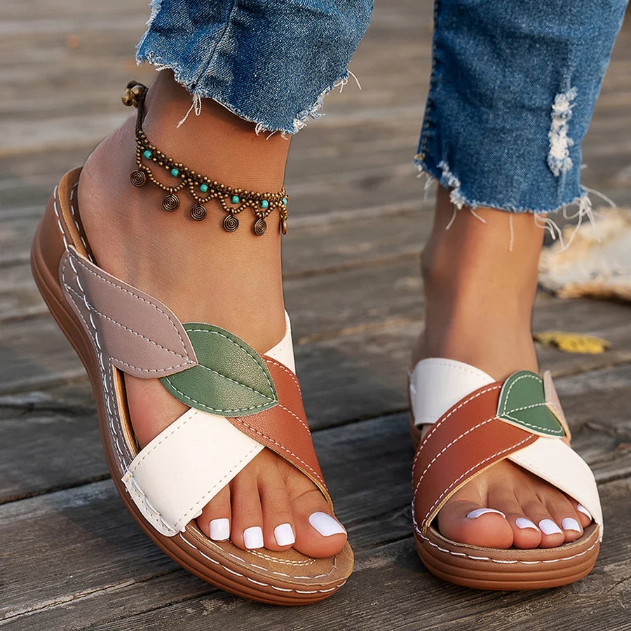Sandali con zeppa da donna | Scarpe slip-on traspiranti