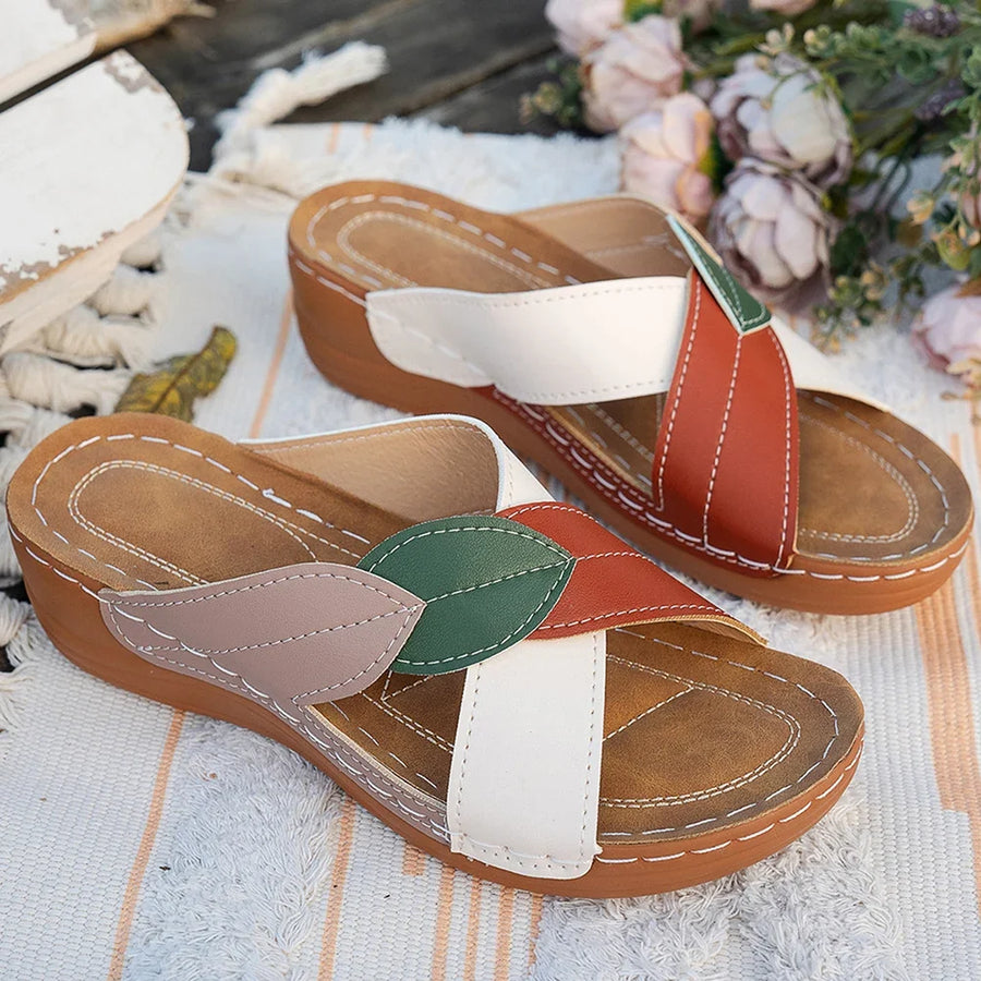 Sandali con zeppa da donna | Scarpe slip-on traspiranti