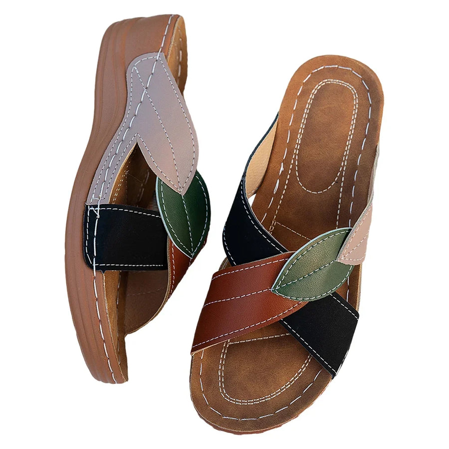 Sandali con zeppa da donna | Scarpe slip-on traspiranti