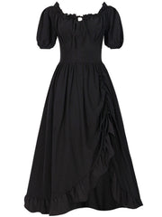 Damen Kleid Leicht Unregelmäßiger Schnitt Elegant
