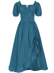 Damen Kleid Leicht Unregelmäßiger Schnitt Elegant