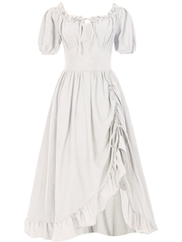 Damen Kleid Leicht Unregelmäßiger Schnitt Elegant