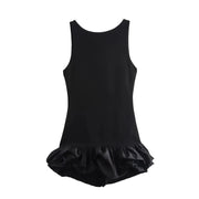 Damen Kurzkleid mit Rüschen und rückenfrei | Sommerkleid