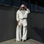 Damen Loungewear-Set mit Kapuze und Cut-Outs