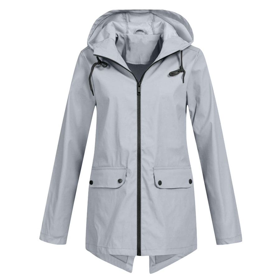 Damen Regenjacke Wasserdicht Atmungsaktiv Mit Kapuze