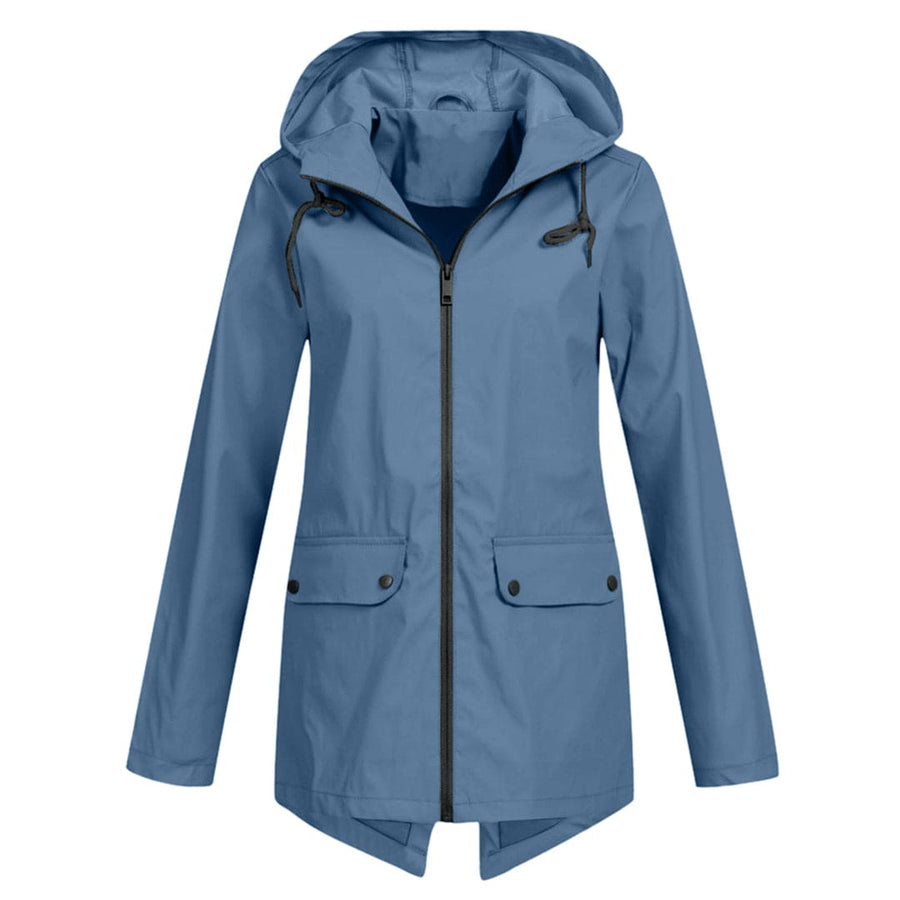 Damen Regenjacke Wasserdicht Atmungsaktiv Mit Kapuze