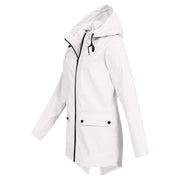 Damen Regenjacke Wasserdicht Atmungsaktiv Mit Kapuze