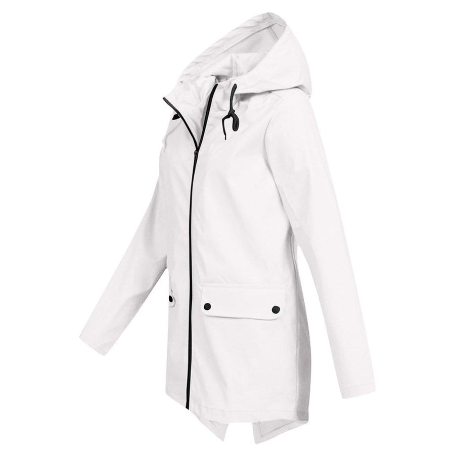 Damen Regenjacke Wasserdicht Atmungsaktiv Mit Kapuze