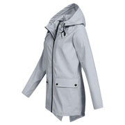 Damen Regenjacke Wasserdicht Atmungsaktiv Mit Kapuze