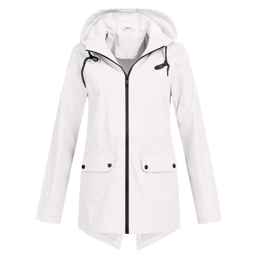 Damen Regenjacke Wasserdicht Atmungsaktiv Mit Kapuze