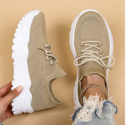 Damen Sneakers Atmungsaktiv Komfortabel Modern