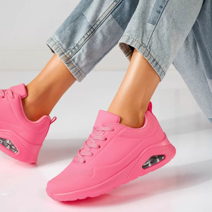 Damen Sneakers Leder Komfort Stilvoll