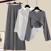 Damen Strickset 3-teilig Weiches Material Bequem