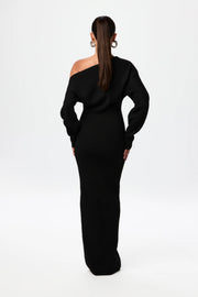 Damen Sweater Kleid Drop Shoulder Stil Hochwertige Fasern
