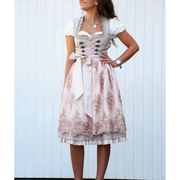 Damen Trachtenkleid Baumwolle Midi Elegant