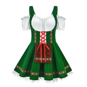 Damen Trachtenkleid Mini Trachtenstoff Elegant