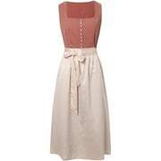 Damen Wickelkleid Baumwolle Elegant Festlich