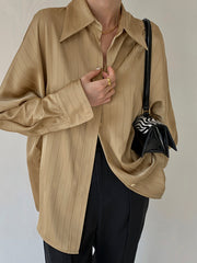 Damenbluse Baumwollmix Oversized Casual