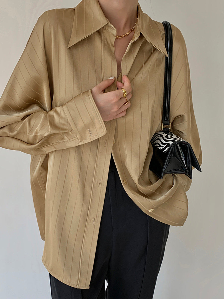 Damenbluse Baumwollmix Oversized Casual