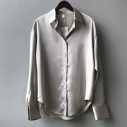 Damenbluse Satin Elegant für Festliche Anlässe