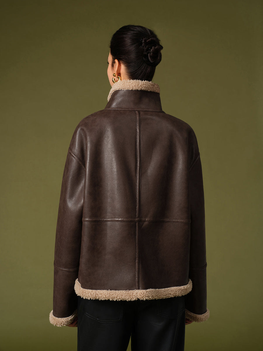 Elegante Fleecejacke im Shift-Stil für Damen