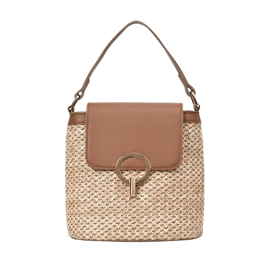 Große Strandtasche aus veganem Leder – Handgefertigt & Stilvoll