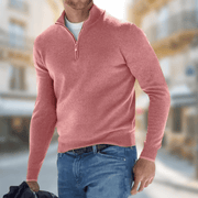 Roland | Herren Freizeitpullover mit Reißverschluss am Kragen