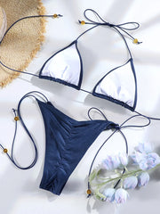Set bikini mini a triangolo | Costume da bagno da donna