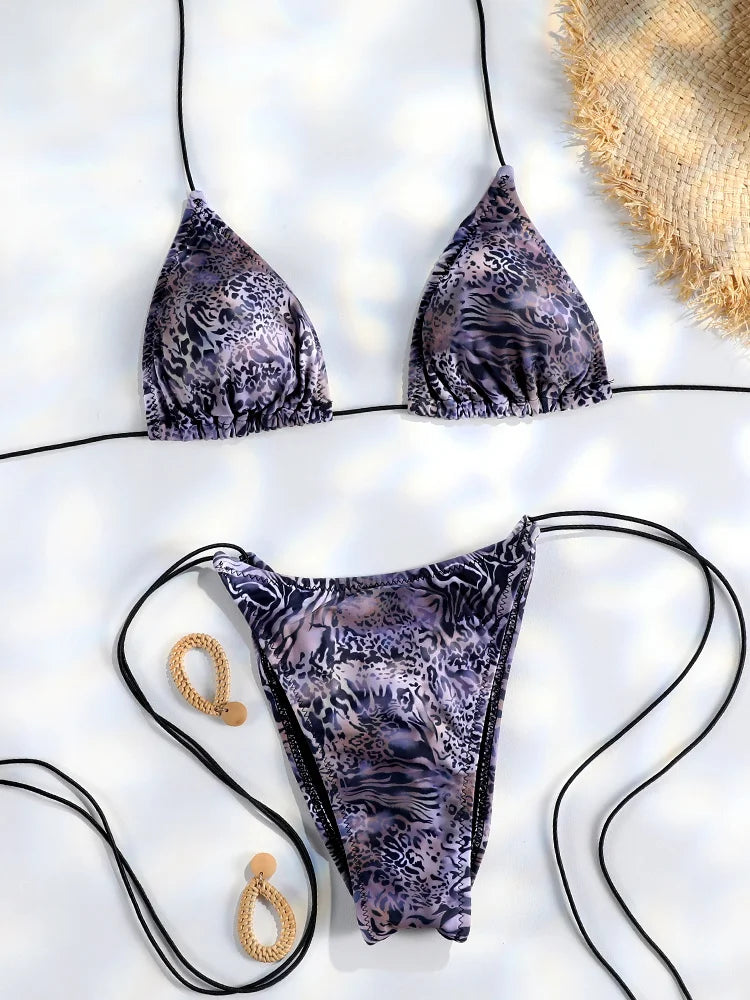 Set bikini mini a triangolo | Costume da bagno da donna