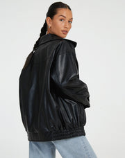 Lockere Lederjacke Für Damen | Winter