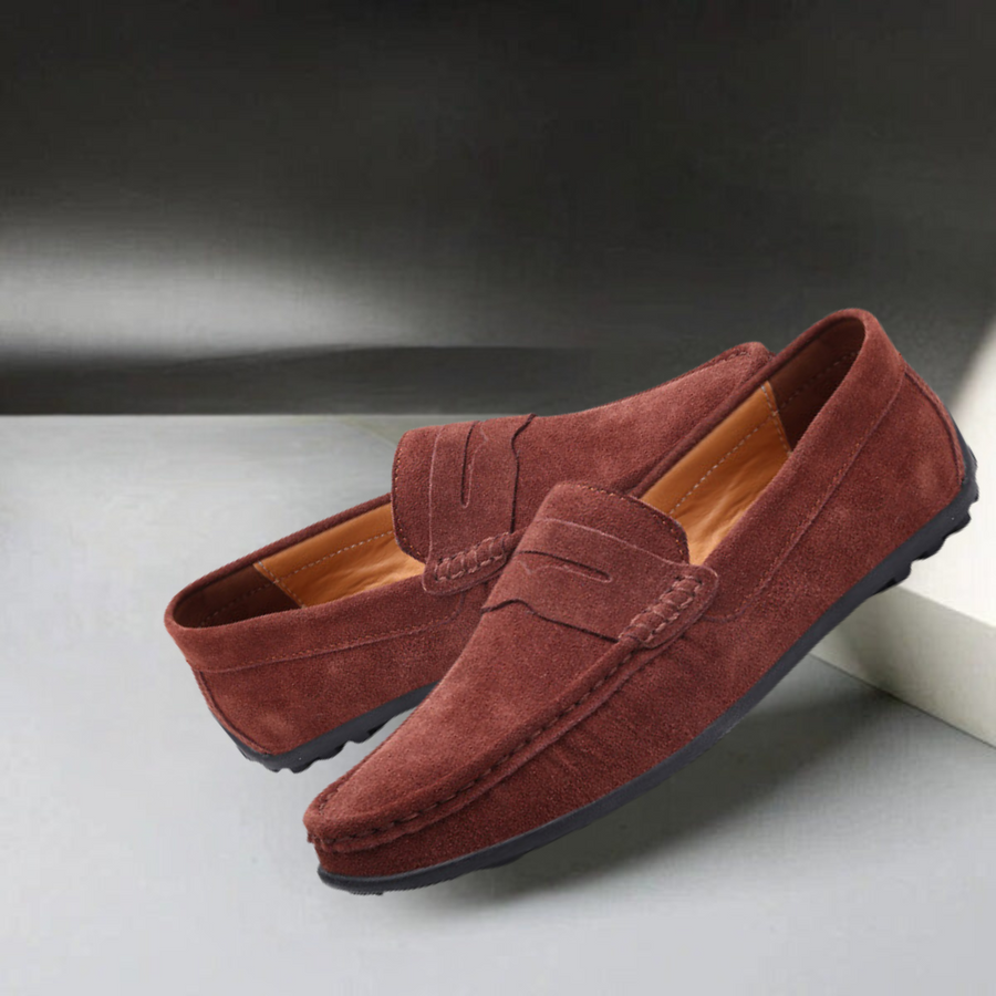 Loafers Herren | Klassischer Penny Loafer im Wildleder-Look