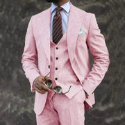 Luxuriöser Herrenanzug, 3-teilig – Blazer, Weste und Hose. Eleganter, formeller und maßgeschneiderter Stil