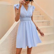 Elana - Trendiges gestreiftes Damenkleid
